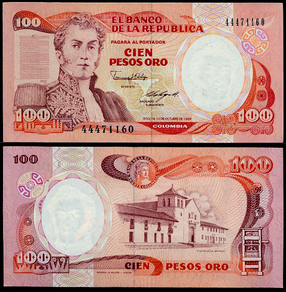 100 pesos oro